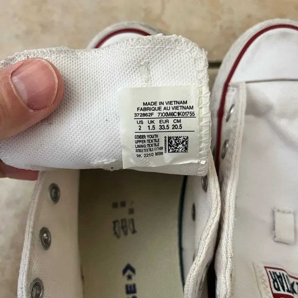 Converse kid All Star high platform us size 2